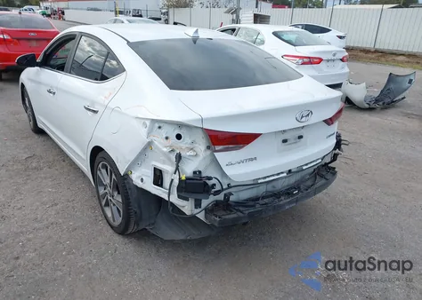 2017 Hyundai Elantra Limited from USA, damaged, VIN 5NPD84LF6HH083045
